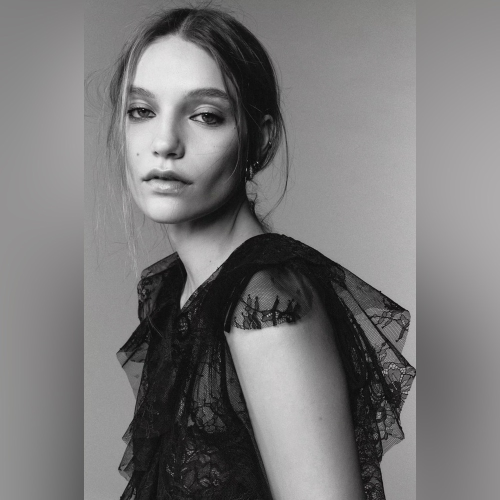 Zara Limited Edition Lace Midi Dress